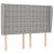 Tăblie de pat cu aripioare gri deschis 147x23x118/128 cm textil GartenMobel Dekor