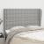 Tăblie de pat cu aripioare gri deschis 147x23x118/128 cm textil GartenMobel Dekor