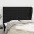 Tăblie de pat cu aripioare, negru, 147x23x118/128 cm, textil GartenMobel Dekor