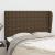 Tăblie de pat cu aripioare maro închis 147x23x118/128 cm textil GartenMobel Dekor