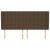 Tăblie de pat cu aripioare maro închis 183x23x118/128 cm textil GartenMobel Dekor
