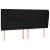 Tăblie de pat cu aripioare, negru, 203x23x118/128 cm, textil GartenMobel Dekor