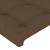 Tăblie de pat cu aripioare maro închis 203x23x118/128 cm textil GartenMobel Dekor