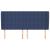 Tăblie de pat cu aripioare, albastru, 203x23x118/128 cm, textil GartenMobel Dekor