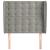 Tăblie de pat cu aripioare gri deschis 83x23x118/128 cm catifea GartenMobel Dekor