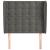 Tăblie de pat cu aripioare gri închis 83x23x118/128 cm catifea GartenMobel Dekor