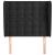Tăblie de pat cu aripioare, negru, 83x23x118/128 cm, catifea GartenMobel Dekor