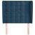 Tăblie pat cu aripioare albastru închis 83x23x118/128cm catifea GartenMobel Dekor