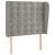 Tăblie de pat cu aripioare gri deschis 93x23x118/128 cm catifea GartenMobel Dekor