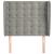 Tăblie de pat cu aripioare gri deschis 93x23x118/128 cm catifea GartenMobel Dekor