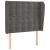 Tăblie de pat cu aripioare gri închis 93x23x118/128 cm catifea GartenMobel Dekor