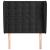 Tăblie de pat cu aripioare, negru, 93x23x118/128 cm, catifea GartenMobel Dekor
