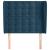 Tăblie pat cu aripioare albastru închis 93x23x118/128cm catifea GartenMobel Dekor