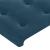 Tăblie pat cu aripioare albastru închis 93x23x118/128cm catifea GartenMobel Dekor