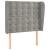 Tăblie de pat cu aripioare gri deschis 103x23x118/128cm catifea GartenMobel Dekor