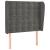Tăblie de pat cu aripioare gri închis 103x23x118/128 cm catifea GartenMobel Dekor