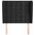 Tăblie de pat cu aripioare, negru, 103x23x118/128 cm, catifea GartenMobel Dekor