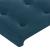 Tăblie pat cu urechi albastru închis 103x23x118/128cm catifea GartenMobel Dekor