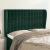 Tăblie pat cu aripioare verde închis 147x23x118/128 cm catifea GartenMobel Dekor