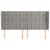 Tăblie de pat cu aripioare gri deschis 163x23x118/128cm catifea GartenMobel Dekor