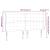 Tăblie de pat cu aripioare gri închis 163x23x118/128 cm catifea GartenMobel Dekor