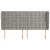 Tăblie de pat cu aripioare gri deschis 183x23x118/128cm catifea GartenMobel Dekor
