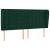 Tăblie pat cu aripioare verde închis 183x23x118/128 cm catifea GartenMobel Dekor