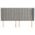 Tăblie de pat cu aripioare gri deschis 203x23x118/128cm catifea GartenMobel Dekor