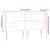 Tăblie de pat cu aripioare gri închis 203x23x118/128 cm catifea GartenMobel Dekor
