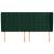 Tăblie pat cu aripioare verde închis 203x23x118/128cm catifea GartenMobel Dekor