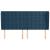 Tăblie pat cu urechi albastru închis 203x23x118/128 cm catifea GartenMobel Dekor