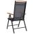Scaune de grădină pliante, 6 buc., negru, textilenă GartenMobel Dekor