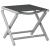 Taburet pliabil, negru și argintiu, aluminiu și textilenă GartenMobel Dekor