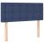 Tăblie de pat cu LED, albastru, 80x5x78/88 cm, textil GartenMobel Dekor