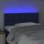 Tăblie de pat cu LED, albastru, 80x5x78/88 cm, textil GartenMobel Dekor