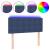 Tăblie de pat cu LED, albastru, 90x5x78/88 cm, textil GartenMobel Dekor