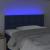 Tăblie de pat cu LED, albastru, 90x5x78/88 cm, textil GartenMobel Dekor