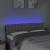 Tăblie de pat cu LED, gri deschis, 144x5x78/88 cm, textil GartenMobel Dekor