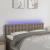Tăblie de pat cu LED, gri taupe, 144x5x78/88 cm, textil GartenMobel Dekor