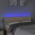 Tăblie de pat cu LED, crem, 144x5x78/88 cm, textil GartenMobel Dekor