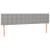 Tăblie de pat cu LED, gri deschis, 160x5x78/88 cm, textil GartenMobel Dekor