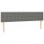 Tăblie de pat cu LED, gri închis, 160x5x78/88 cm, textil GartenMobel Dekor