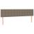 Tăblie de pat cu LED, gri taupe, 160x5x78/88 cm, textil GartenMobel Dekor