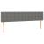 Tăblie de pat cu LED, gri închis, 180x5x78/88 cm, textil GartenMobel Dekor