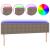 Tăblie de pat cu LED, gri taupe, 180x5x78/88 cm, textil GartenMobel Dekor