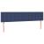 Tăblie de pat cu LED, albastru, 180x5x78/88 cm, textil GartenMobel Dekor