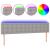 Tăblie de pat cu LED, gri deschis, 200x5x78/88 cm, textil GartenMobel Dekor