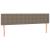 Tăblie de pat cu LED, gri taupe, 200x5x78/88 cm, textil GartenMobel Dekor