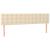 Tăblie de pat cu LED, crem, 200x5x78/88 cm, textil GartenMobel Dekor
