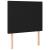 Tăblie de pat cu LED, negru, 90x5x118/128 cm, textil GartenMobel Dekor